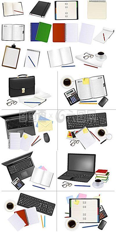 办公用品矢量素材 创意设计的高效引擎