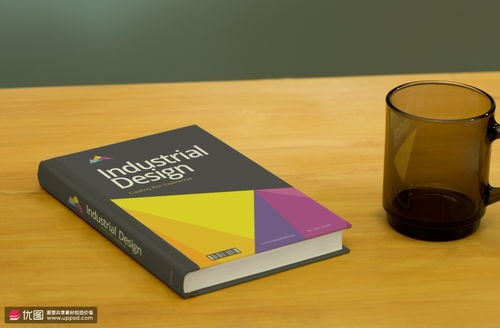 时尚硬外壳小书籍展示样机 办公空间的艺术点缀